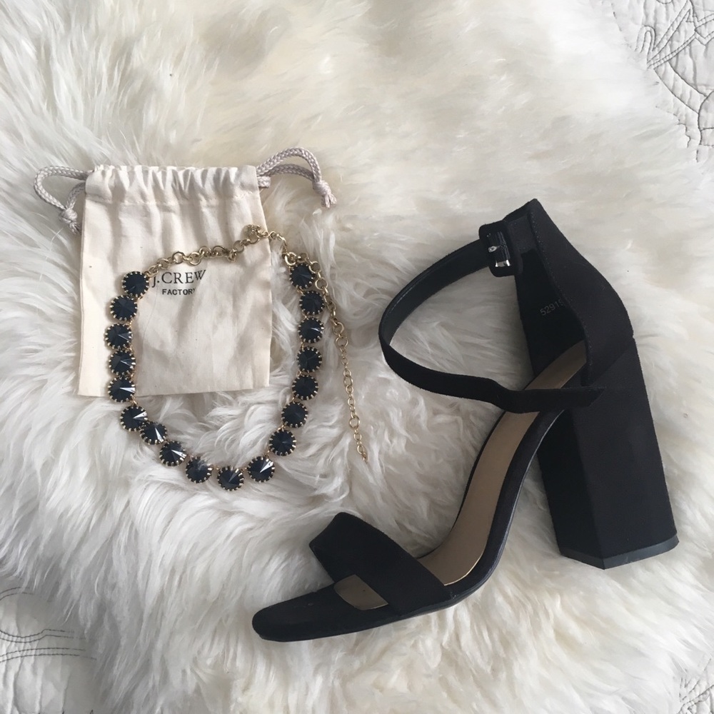 J Crew Blue Jewel Necklace